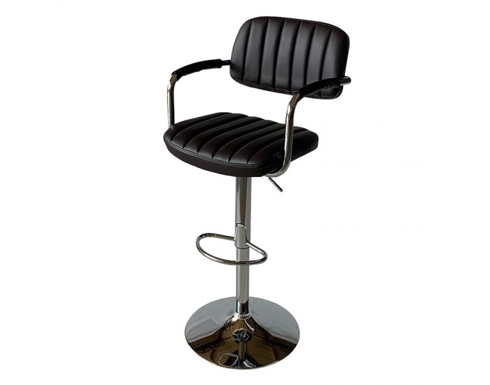 Бар стол Калипсо-13 кожа-кафява