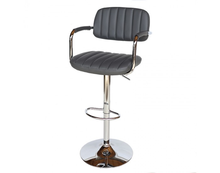 Бар стол Калипсо-13 кожа-сива