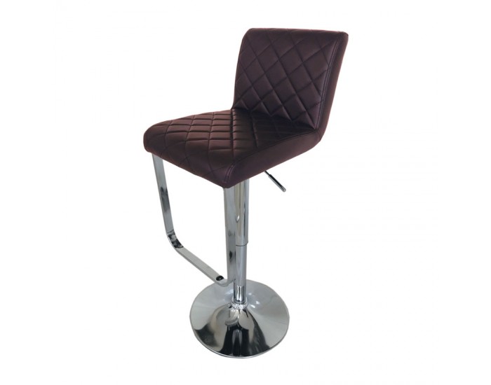 Бар стол Калипсо-17 кожа-кафява