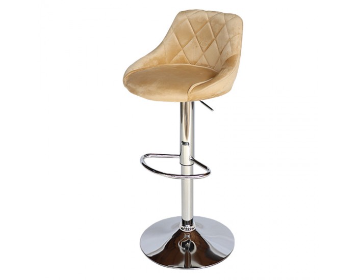 Бар стол Калипсо-16 кадифе капучино