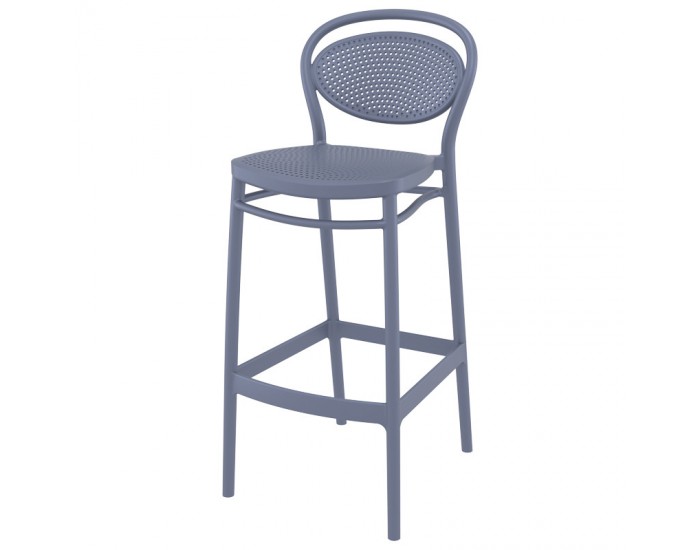 Бар стол Марсел тъмно сив Бар стол Марсел тъмно сив