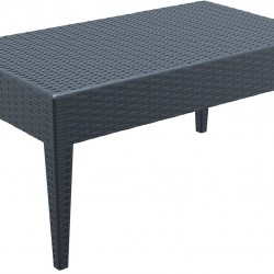 Пластмасова маса Маями 92/53/45h антрацит - Bogdan Furniture Am