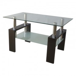 Холна маса MDF 605 100/60/60h венге с матирано долно стъло - Маси