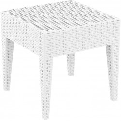 Пластмасова маса Маями 45/45/45h бяла - Bogdan Furniture Am