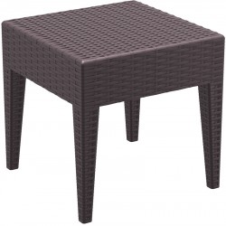 Пластмасова маса Маями 45/45/45h кафява - Bogdan Furniture Am