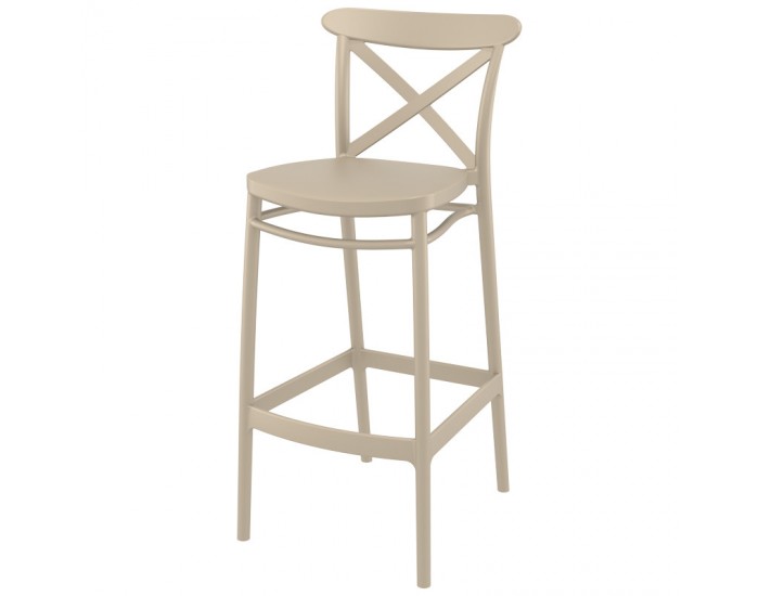 Бар стол Крос бежов Бар стол Крос бежов