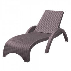 Шезлонг Фиджи кафяв - Bogdan Furniture Am