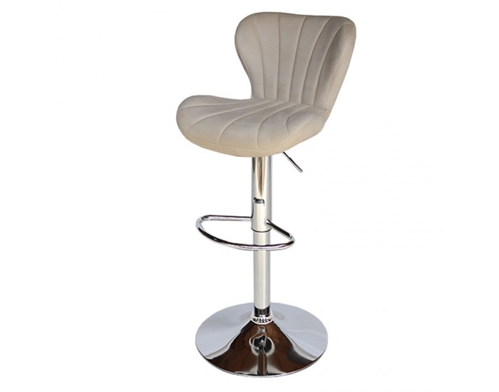 Бар стол Калипсо-19 кадифе -бежово