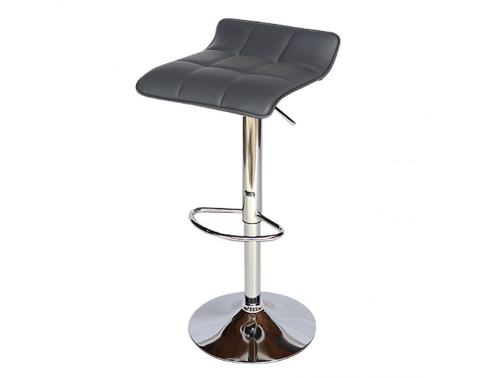 Бар стол Калипсо -5 кожа-сива