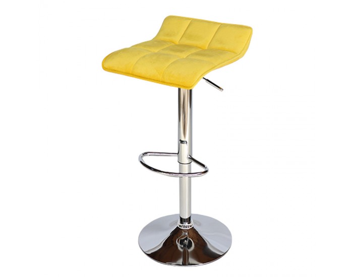 Бар стол Калипсо -5 кадифе жълт Бар стол Калипсо -5 кадифе жълт