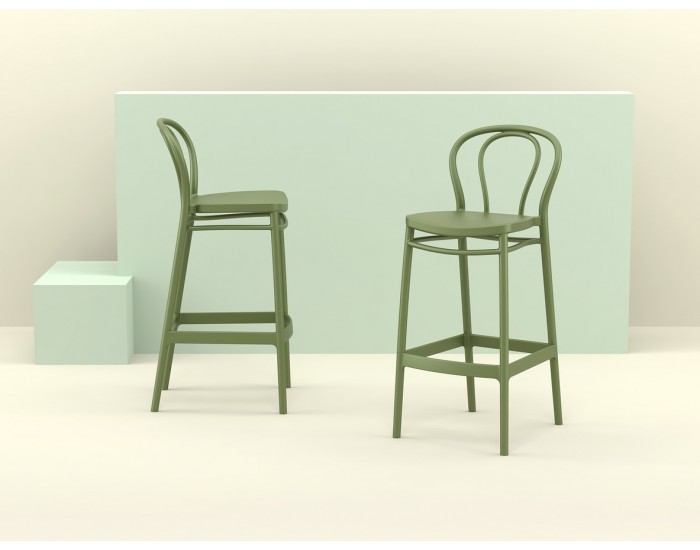 Бар стол Виктор маслено зелен Бар стол Виктор маслено зелен