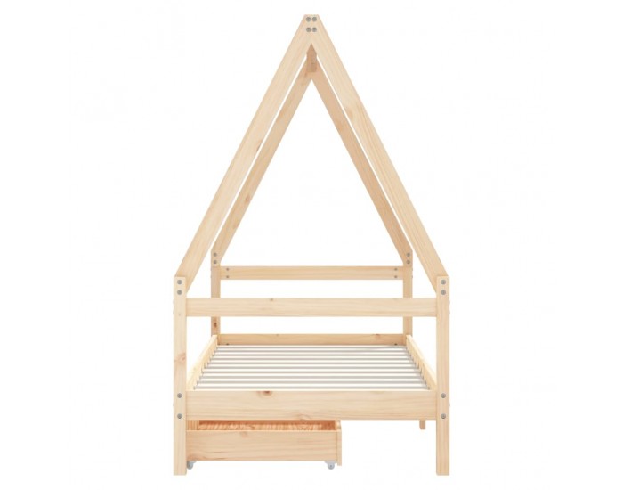 Sonata H Рамка за детско легло с чекмеджета 80x160 см бор масив