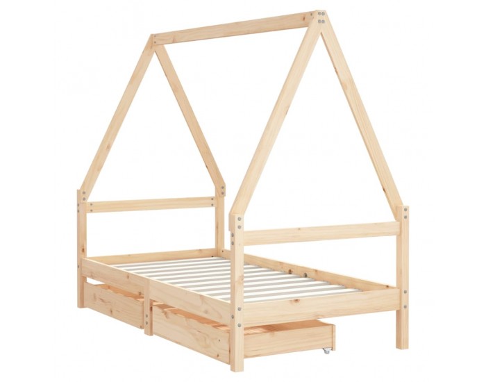 Sonata H Рамка за детско легло с чекмеджета 80x160 см бор масив