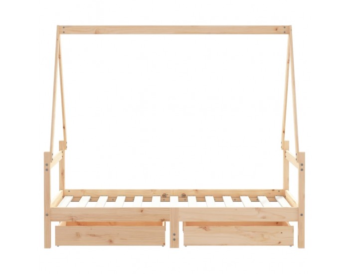Sonata H Рамка за детско легло с чекмеджета 80x160 см бор масив