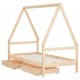 Sonata H Рамка за детско легло с чекмеджета 80x160 см бор масив