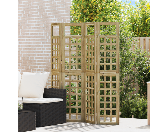 Sonata H Екран за уединение 4 панели от обработено дърво