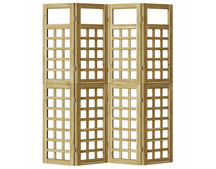 Sonata H Екран за уединение 4 панели от обработено дърво