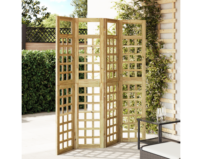 Sonata H Екран за уединение 4 панели от обработено дърво