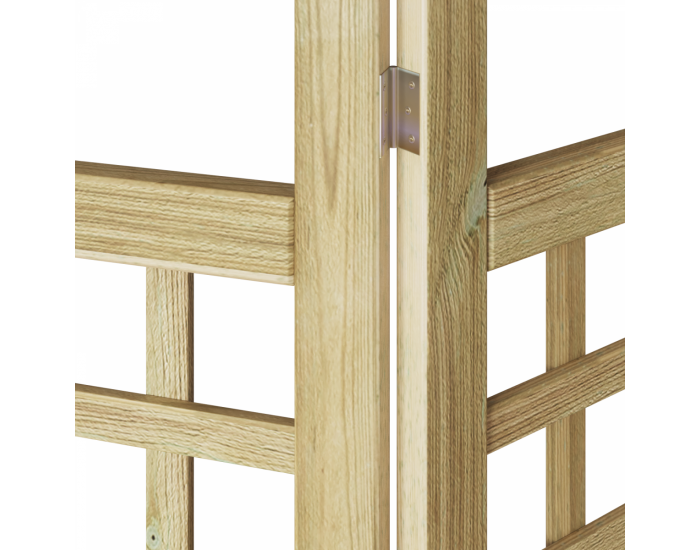 Sonata H Екран за уединение 4 панели от обработено дърво