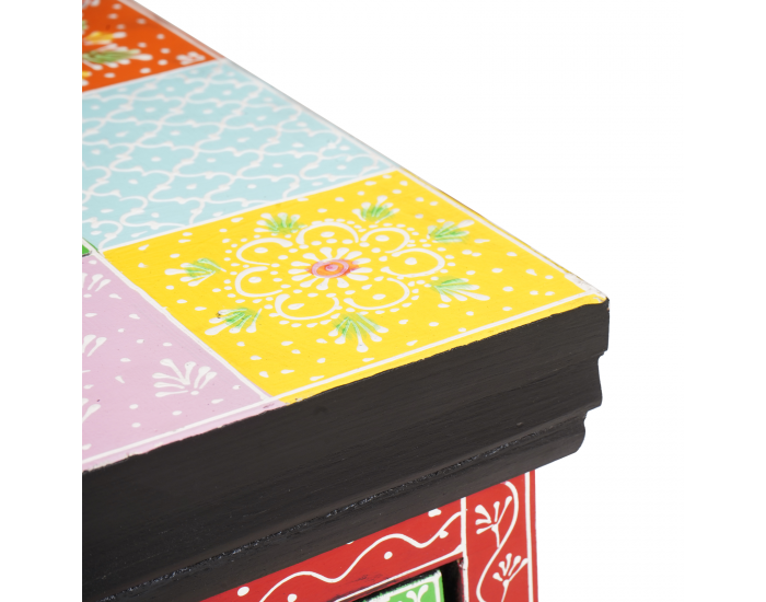 Sonata H Стенен ТВ шкаф 100x30x24 см Масивно дърво Рохаво манго