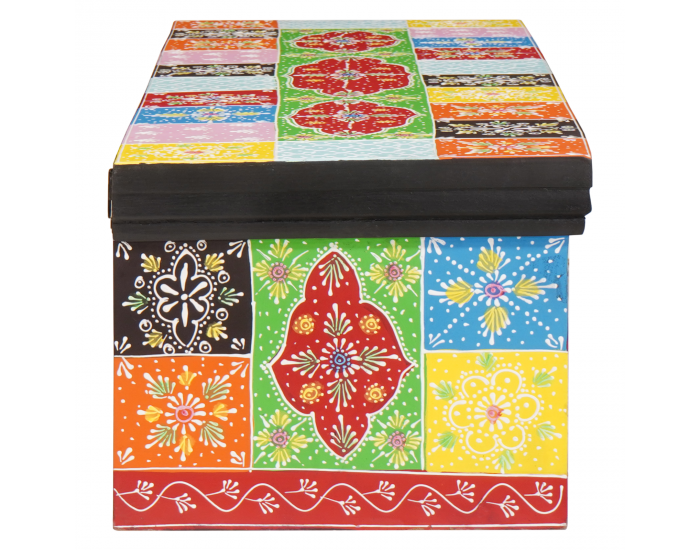 Sonata H Стенен ТВ шкаф 100x30x24 см Масивно дърво Рохаво манго