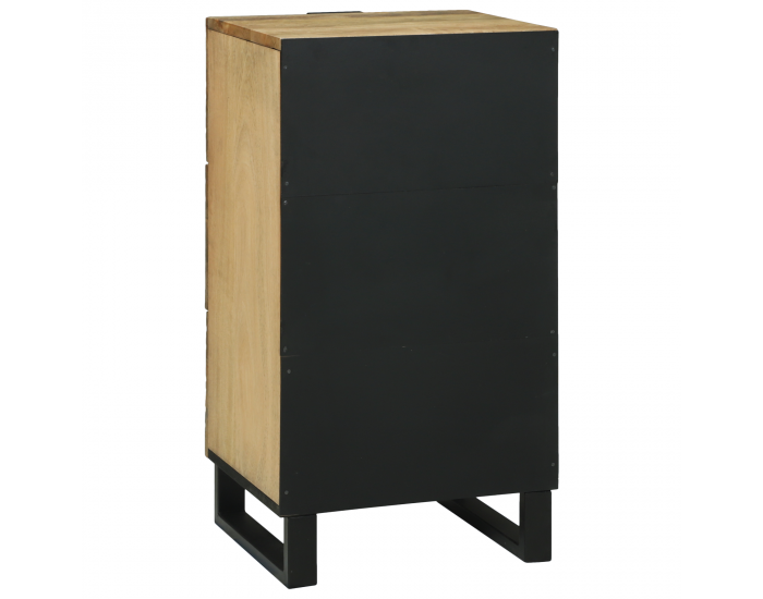 Sonata H Шкаф с размери 40x33.5x75 см от мангово дърво и инженерно дърво