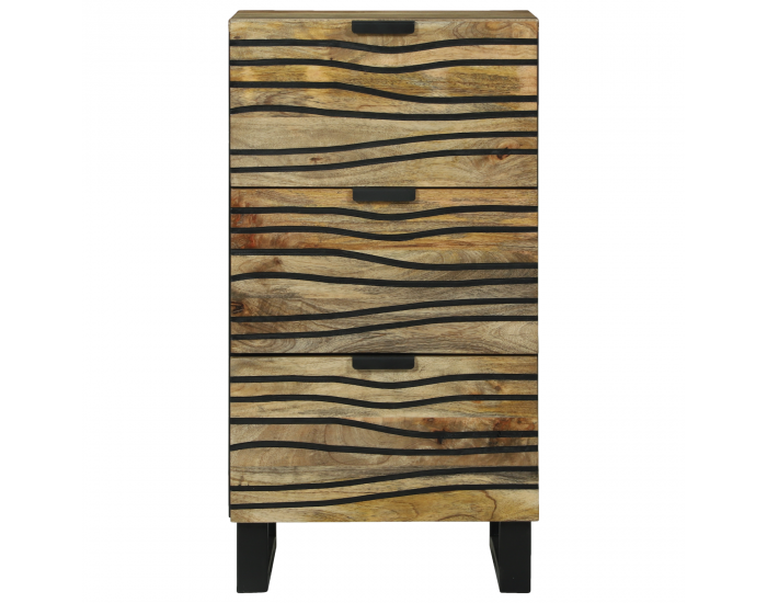 Sonata H Шкаф с размери 40x33.5x75 см от мангово дърво и инженерно дърво