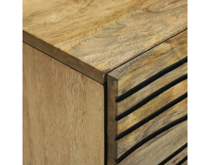 Sonata H Шкаф с размери 40x33.5x75 см от мангово дърво и инженерно дърво