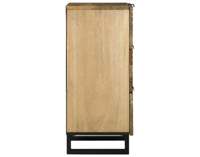 Sonata H Шкаф с размери 40x33.5x75 см от мангово дърво и инженерно дърво