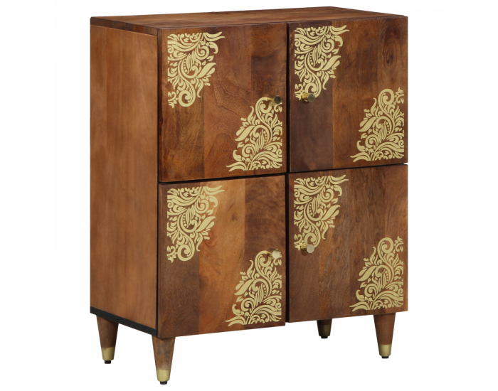 Sonata H Стойка Меденокафяво Масивна акациева дървесина 60 x 33 x 75 см