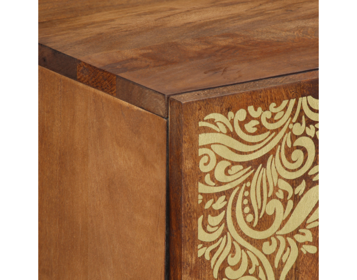 Sonata H Стойка Меденокафяво Масивна акациева дървесина 60 x 33 x 75 см