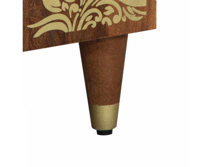 Sonata H Стойка Меденокафяво Масивна акациева дървесина 60 x 33 x 75 см