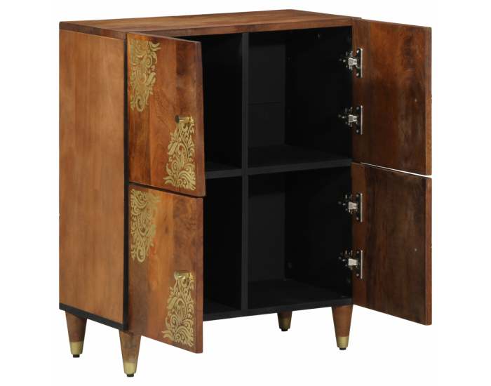 Sonata H Стойка Меденокафяво Масивна акациева дървесина 60 x 33 x 75 см