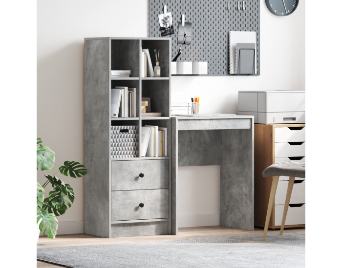 Sonata H Бюро със съхранение от бетон