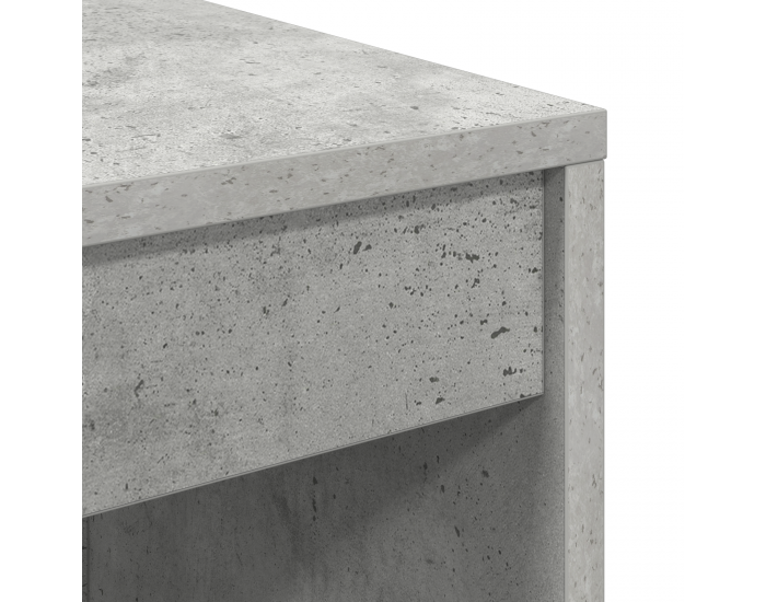 Sonata H Работна маса в бетонно сиво, инженерна дървесина