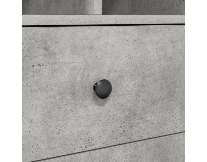 Sonata H Работна маса в бетонно сиво, инженерна дървесина