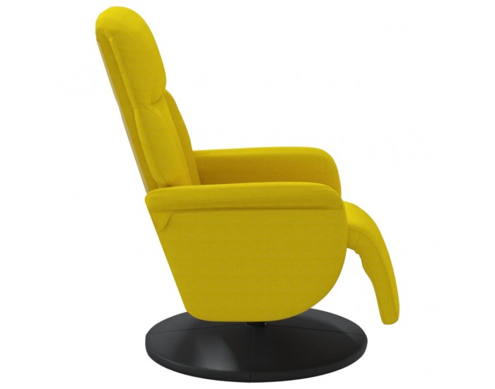 Sonata H Реклайнер стол с поставка за крака, жълт, кадифе