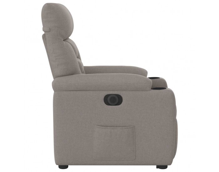 Sonata H Електрически изправящ реклайнер стол, таупе, текстил