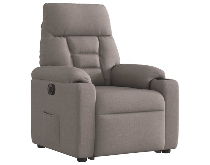 Sonata H Електрически изправящ реклайнер стол, таупе, текстил