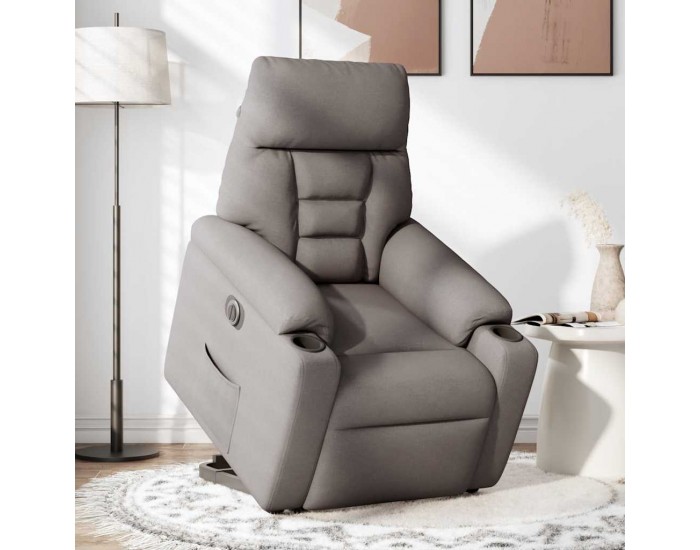 Sonata H Електрически изправящ реклайнер стол, таупе, текстил