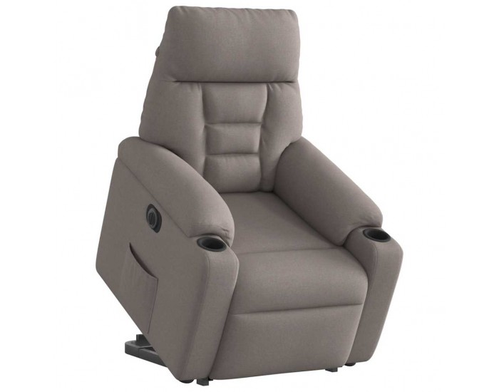 Sonata H Електрически изправящ реклайнер стол, таупе, текстил