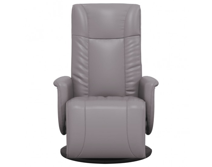 Sonata H Наклоняем стол с поставка за крака, сив, изкуствена кожа