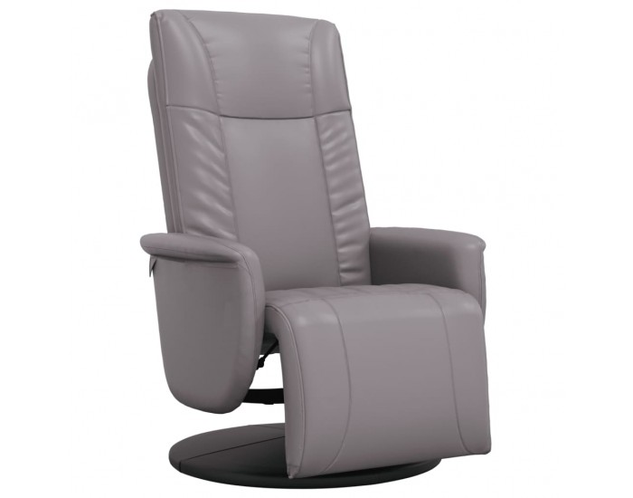 Sonata H Наклоняем стол с поставка за крака, сив, изкуствена кожа