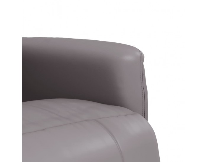 Sonata H Наклоняем стол с поставка за крака, сив, изкуствена кожа