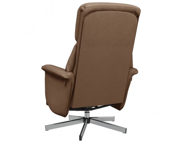 Sonata H Реклайнер стол с поставка за крака, кафяв, плат