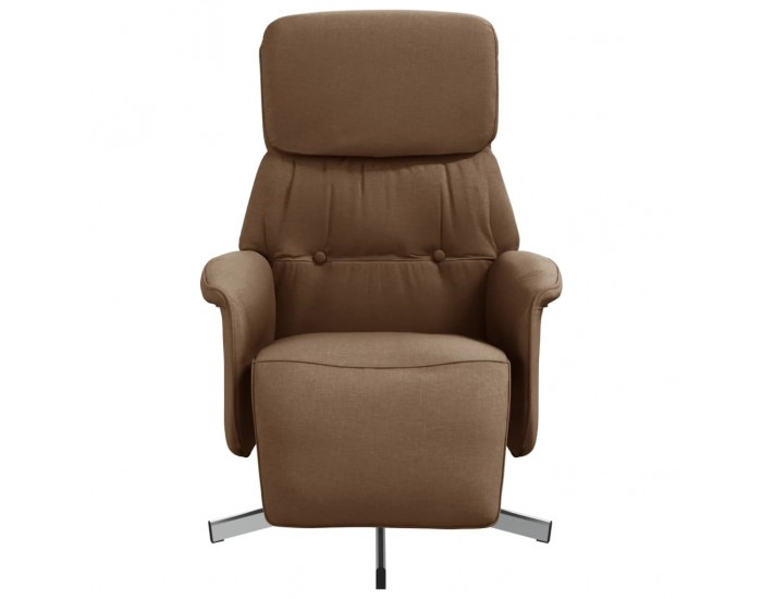 Sonata H Реклайнер стол с поставка за крака, кафяв, плат