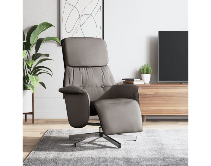 Sonata H Реклайнер стол с поставка за крака, таупе, текстил