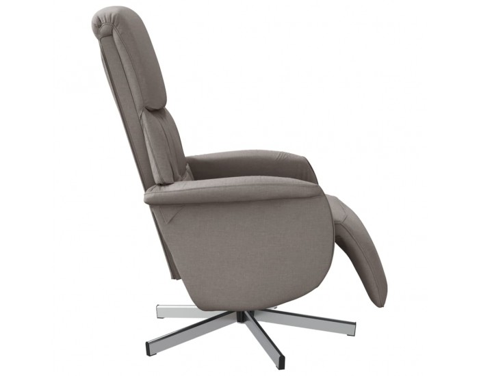 Sonata H Реклайнер стол с поставка за крака, таупе, текстил