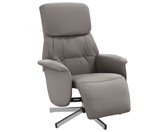 Sonata H Реклайнер стол с поставка за крака, таупе, текстил