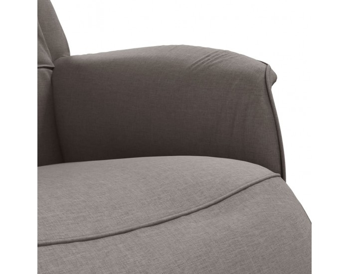 Sonata H Реклайнер стол с поставка за крака, таупе, текстил